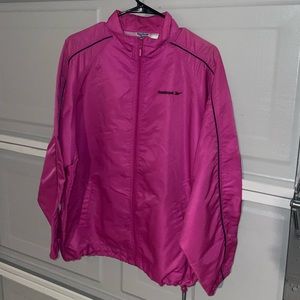 Pink Reebok windbreaker